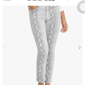 Joe's Jeans snakeskin print straight leg jean